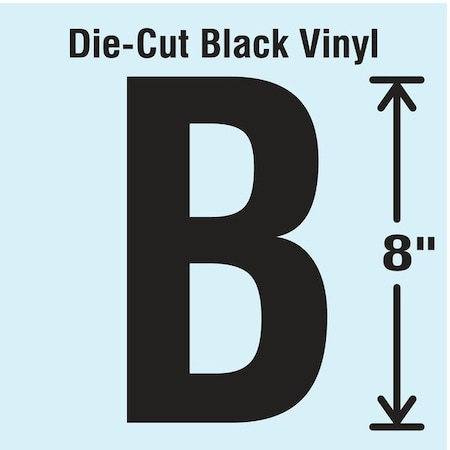 Letter Label, Vinyl, 8 in H, 4-3/4 in W MPN:DBV-SINGLE-8-B