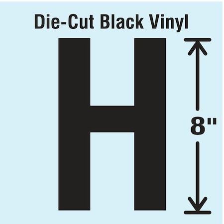 Letter Label, Vinyl, 8 in H, 4-3/4 in W MPN:DBV-SINGLE-8-H