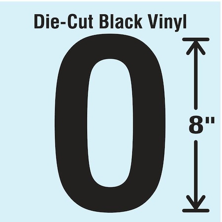 Letter Label, Vinyl, 8 in H, 4-3/4 in W MPN:DBV-SINGLE-8-O