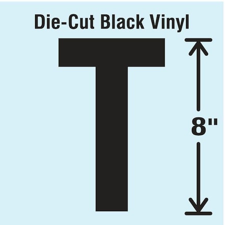 Letter Label, Vinyl, 8 in H, 4-3/4 in W MPN:DBV-SINGLE-8-T