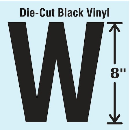 Letter Label, Vinyl, 8 in H, 4-3/4 in W MPN:DBV-SINGLE-8-W