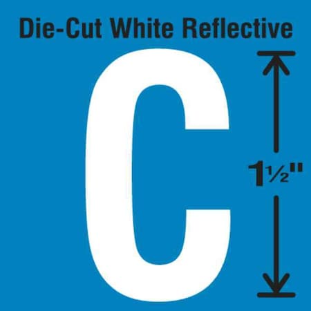 LetterLabel, Vinyl, 1-1/2inH, 7/8inW, PK5 MPN:DWR-1.5-C-5