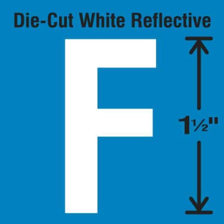 LetterLabel, Vinyl, 1-1/2inH, 7/8inW, PK5 MPN:DWR-1.5-F-5