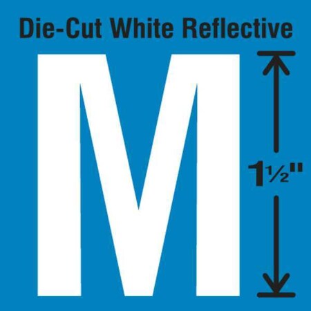 LetterLabel, Vinyl, 1-1/2inH, 7/8inW, PK5 MPN:DWR-1.5-M-5