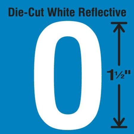 LetterLabel, Vinyl, 1-1/2inH, 7/8inW, PK5 MPN:DWR-1.5-O-5