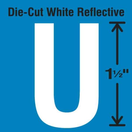 LetterLabel, Vinyl, 1-1/2inH, 7/8inW, PK5 MPN:DWR-1.5-U-5