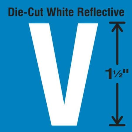 LetterLabel, Vinyl, 1-1/2inH, 7/8inW, PK5 MPN:DWR-1.5-V-5