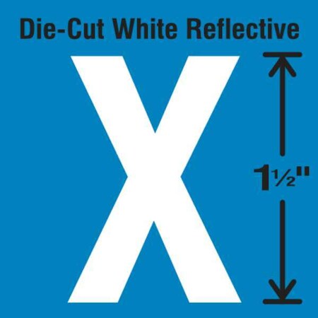 LetterLabel, Vinyl, 1-1/2inH, 7/8inW, PK5 MPN:DWR-1.5-X-5