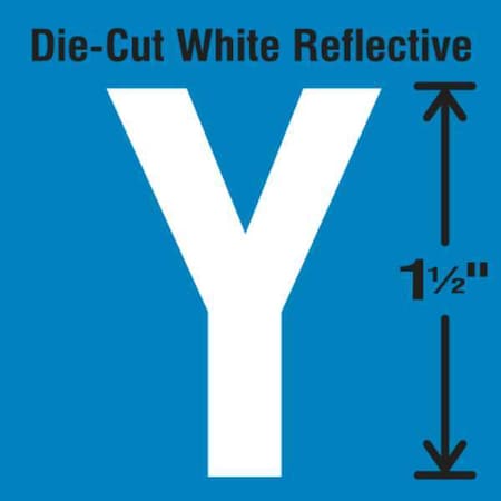 LetterLabel, Vinyl, 1-1/2inH, 7/8inW, PK5 MPN:DWR-1.5-Y-5