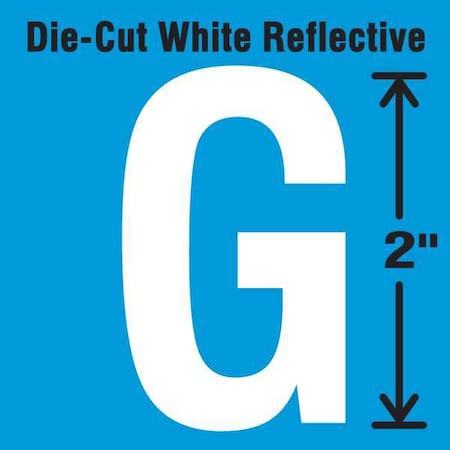 LetterLabel, Vinyl, 2inH, 1-1/4inW, PK5 MPN:DWR-2-G-5