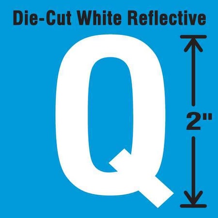 LetterLabel, Vinyl, 2inH, 1-1/4inW, PK5 MPN:DWR-2-Q-5