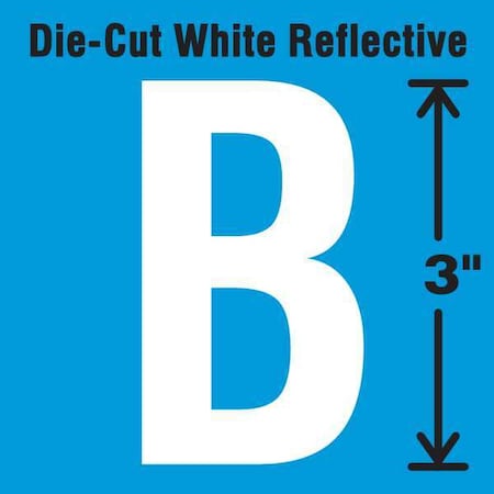 LetterLabel, Vinyl, 3inH, 1-3/4inW, PK5 MPN:DWR-3-B-5