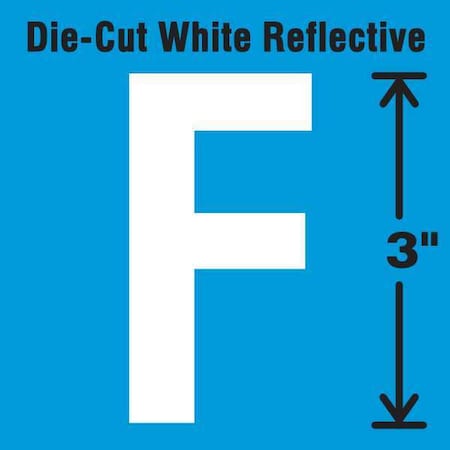 LetterLabel, Vinyl, 3inH, 1-3/4inW, PK5 MPN:DWR-3-F-5
