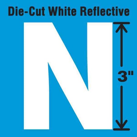 LetterLabel, Vinyl, 3inH, 1-3/4inW, PK5 MPN:DWR-3-N-5