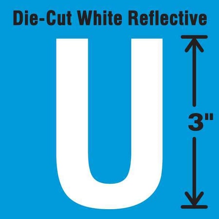LetterLabel, Vinyl, 3inH, 1-3/4inW, PK5 MPN:DWR-3-U-5