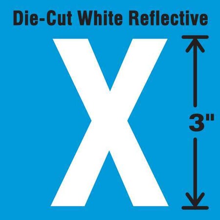 LetterLabel, Vinyl, 3inH, 1-3/4inW, PK5 MPN:DWR-3-X-5