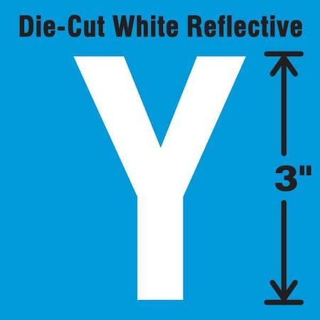 LetterLabel, Vinyl, 3inH, 1-3/4inW, PK5 MPN:DWR-3-Y-5