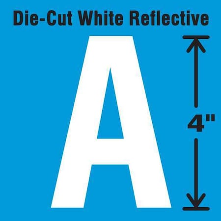 LetterLabel, Vinyl, 4inH, 2-1/2inW, PK5 MPN:DWR-4-A-5