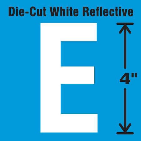 LetterLabel, Vinyl, 4inH, 2-1/2inW, PK5 MPN:DWR-4-E-5