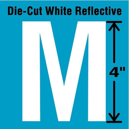 LetterLabel, Vinyl, 4inH, 2-1/2inW, PK5 MPN:DWR-4-M-5