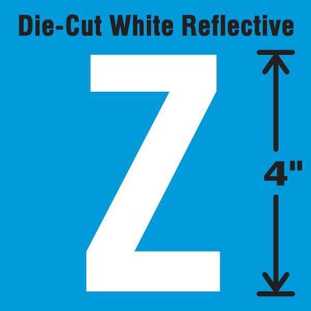 LetterLabel, Vinyl, 4inH, 2-1/2inW, PK5 MPN:DWR-4-Z-5