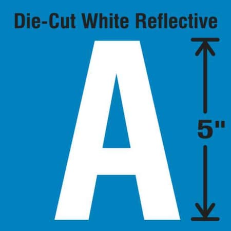 LetterLabel, Vinyl, 5inH, 2-3/4inW, PK5 MPN:DWR-5-A-5