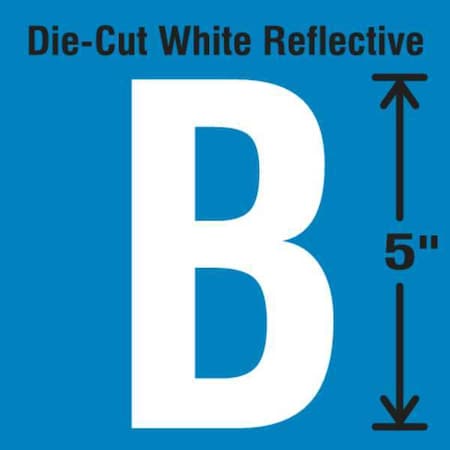LetterLabel, Vinyl, 5inH, 2-3/4inW, PK5 MPN:DWR-5-B-5