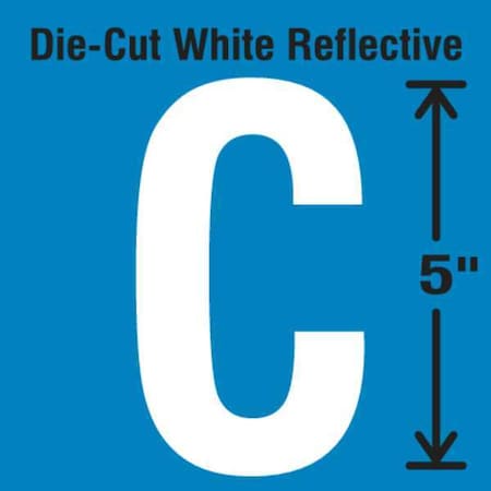 LetterLabel, Vinyl, 5inH, 2-3/4inW, PK5 MPN:DWR-5-C-5