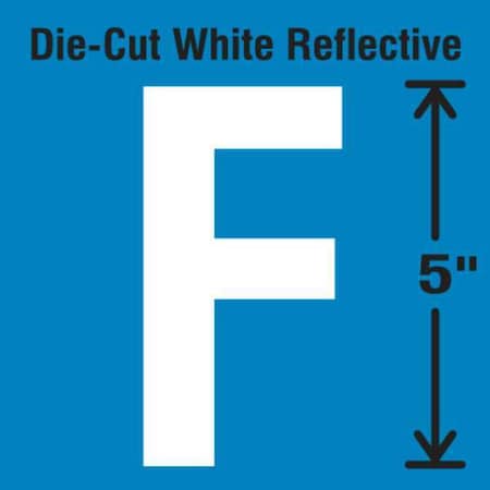 LetterLabel, Vinyl, 5inH, 2-3/4inW, PK5 MPN:DWR-5-F-5
