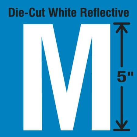 LetterLabel, Vinyl, 5inH, 2-3/4inW, PK5 MPN:DWR-5-M-5