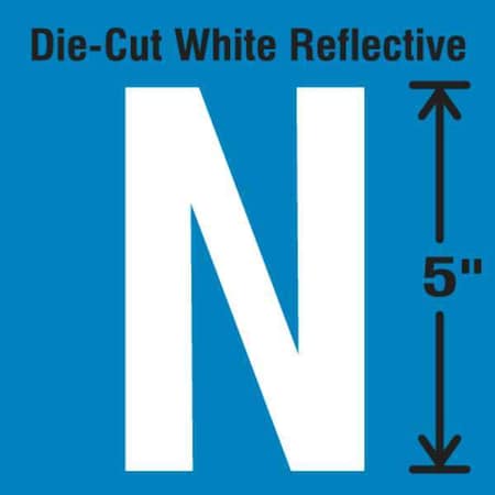 LetterLabel, Vinyl, 5inH, 2-3/4inW, PK5 MPN:DWR-5-N-5