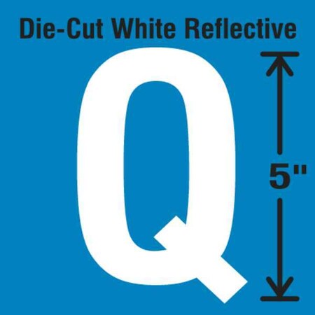 LetterLabel, Vinyl, 5inH, 2-3/4inW, PK5 MPN:DWR-5-Q-5