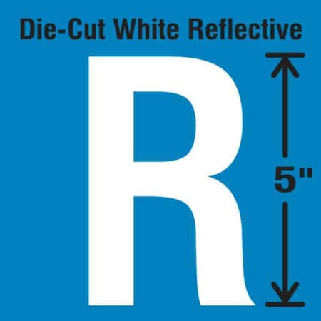 LetterLabel, Vinyl, 5inH, 2-3/4inW, PK5 MPN:DWR-5-R-5