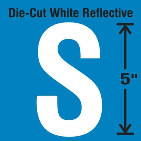LetterLabel, Vinyl, 5inH, 2-3/4inW, PK5 MPN:DWR-5-S-5