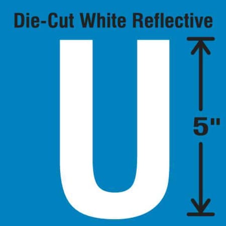 LetterLabel, Vinyl, 5inH, 2-3/4inW, PK5 MPN:DWR-5-U-5