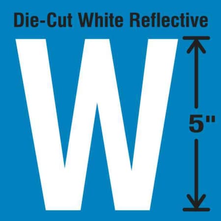 LetterLabel, Vinyl, 5inH, 2-3/4inW, PK5 MPN:DWR-5-W-5