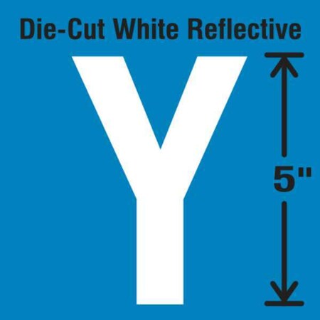 LetterLabel, Vinyl, 5inH, 2-3/4inW, PK5 MPN:DWR-5-Y-5