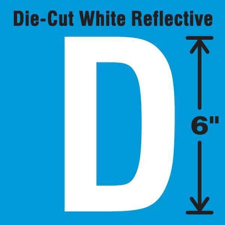 Letter Label, Vinyl, 6 in H, 3-3/8 in W MPN:DWR-6-D-EA