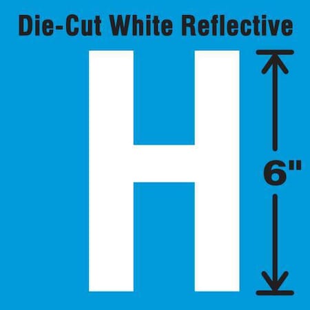 Letter Label, Vinyl, 6 in H, 3-3/8 in W MPN:DWR-6-H-EA