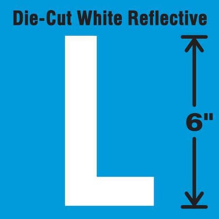 Letter Label, Vinyl, 6 in H, 3 in W MPN:DWR-6-L-EA