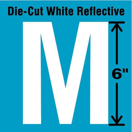 Letter Label, Vinyl, 6 in H, 3-7/8 in W MPN:DWR-6-M-EA