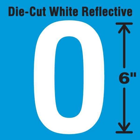 Letter Label, Vinyl, 6 in H, 3-1/2 in W MPN:DWR-6-O-EA