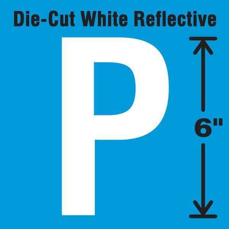 Letter Label, Vinyl, 6 in H, 2-3/4 in W MPN:DWR-6-P-EA