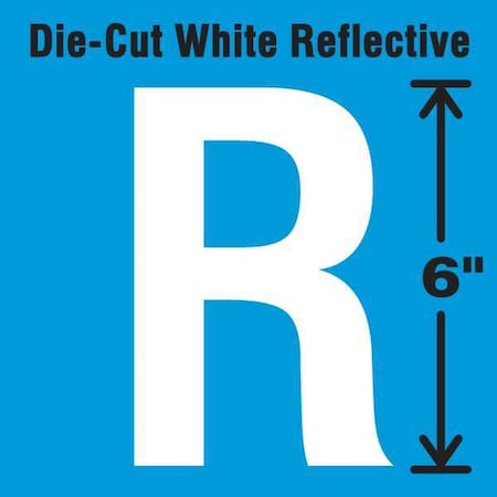 Letter Label, Vinyl, 6 in H, 2-3/4 in W MPN:DWR-6-R-EA
