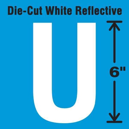 Letter Label, Vinyl, 6 in H, 2-3/4 in W MPN:DWR-6-U-EA