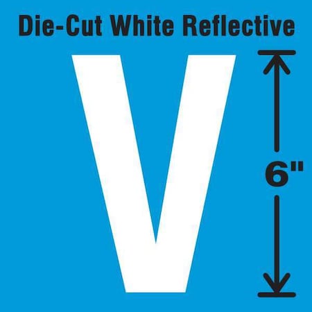 Letter Label, Vinyl, 6 in H, 2-3/4 in W MPN:DWR-6-V-EA