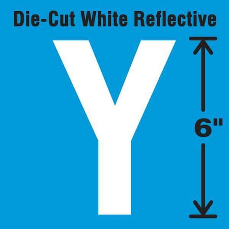 Letter Label, Vinyl, 6 in H, 2-3/4 in W MPN:DWR-6-Y-EA