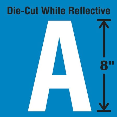 Letter Label, Vinyl, 8 in H, 4-3/4 in W MPN:DWR-SINGLE-8-A