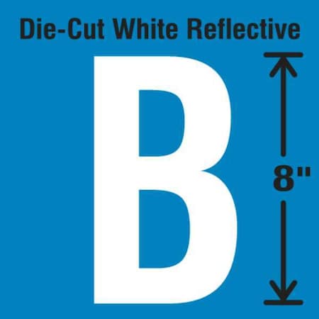 Letter Label, Vinyl, 8 in H, 4-3/4 in W MPN:DWR-SINGLE-8-B