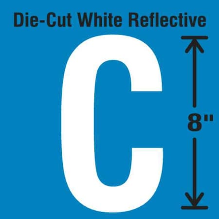 Letter Label, Vinyl, 8 in H, 4-3/4 in W MPN:DWR-SINGLE-8-C